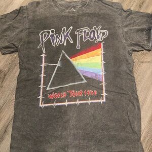 Pink Floyd Kids Tour Tee - Charcoal with Rainbow